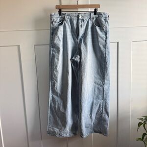 American eagle curvy super high rise baggy straight